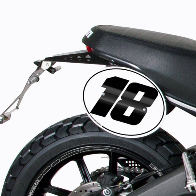 Barracuda nummerskyltsats för Ducati Scrambler '14-'21