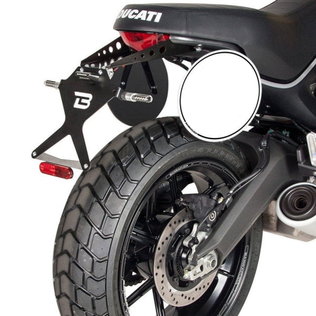 Barracuda kentekenplaatset voor Ducati Scrambler 2014-2021