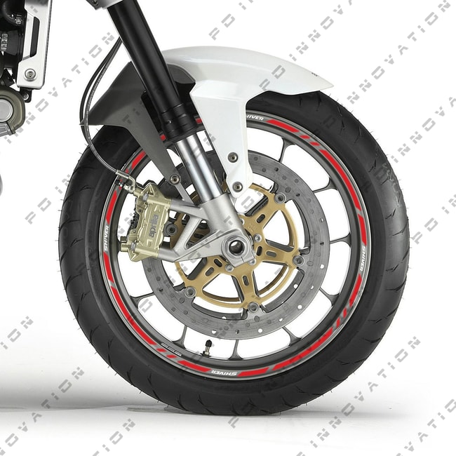Cinta adhesiva para ruedas Aprilia Shiver con logos