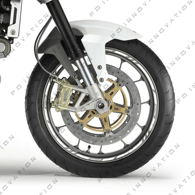 Cinta adhesiva para ruedas Aprilia Shiver con logos