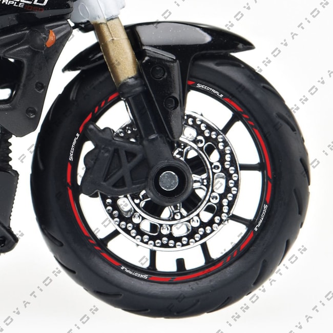 Triumph Speed Triple wheel rim stripes with logos