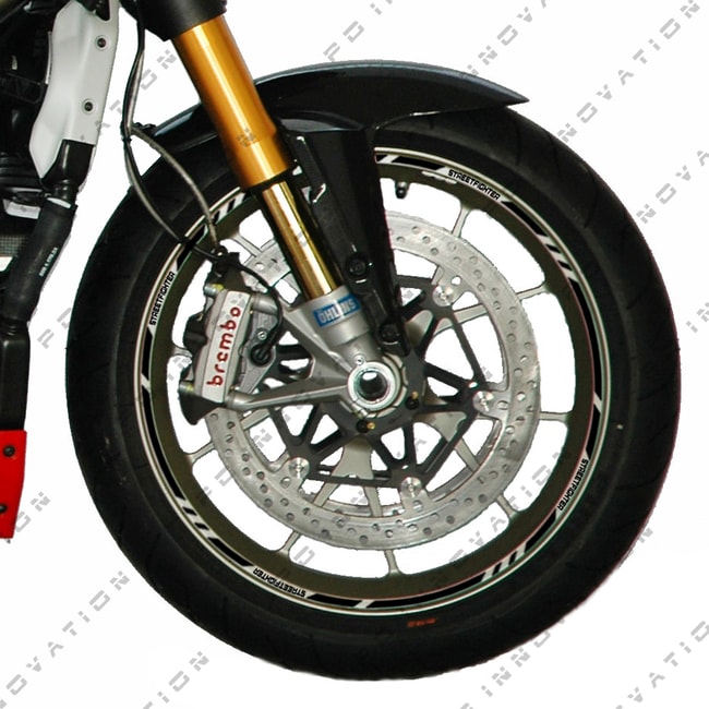 Ducati Streetfighter Felgenradaufkleber mit Logos