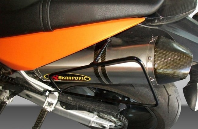 Bagażnik na miękkie torby Moto Discovery do KTM 990 Super Duke 2005-2013 z nieoryginalnymi wydechami