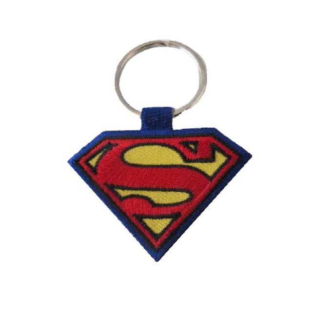 Superman double sided key ring