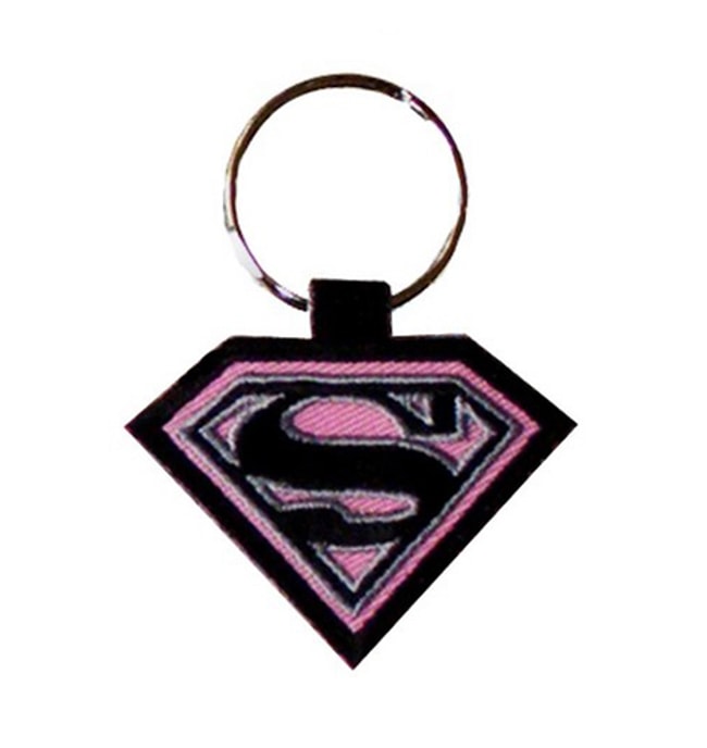 Superwoman dubbelsidig nyckelring