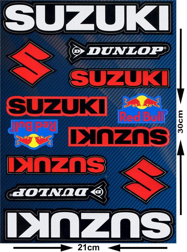 Kit de adhesivos Suzuki (12 uds.)