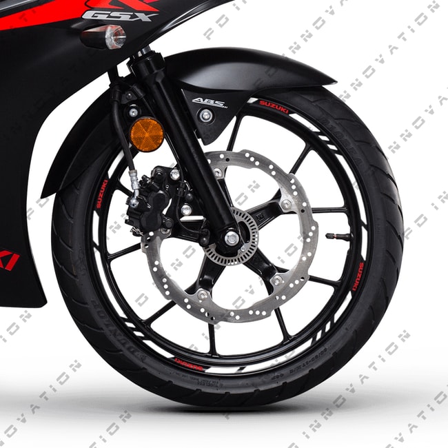Cinta adhesiva para ruedas Suzuki con logos
