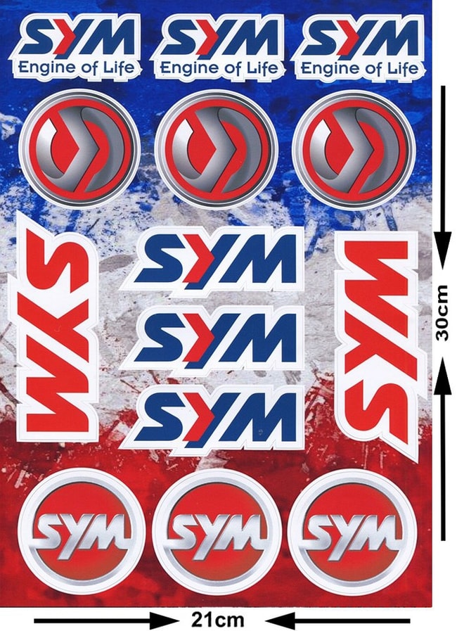 SYM stickers kit (15 pc.)