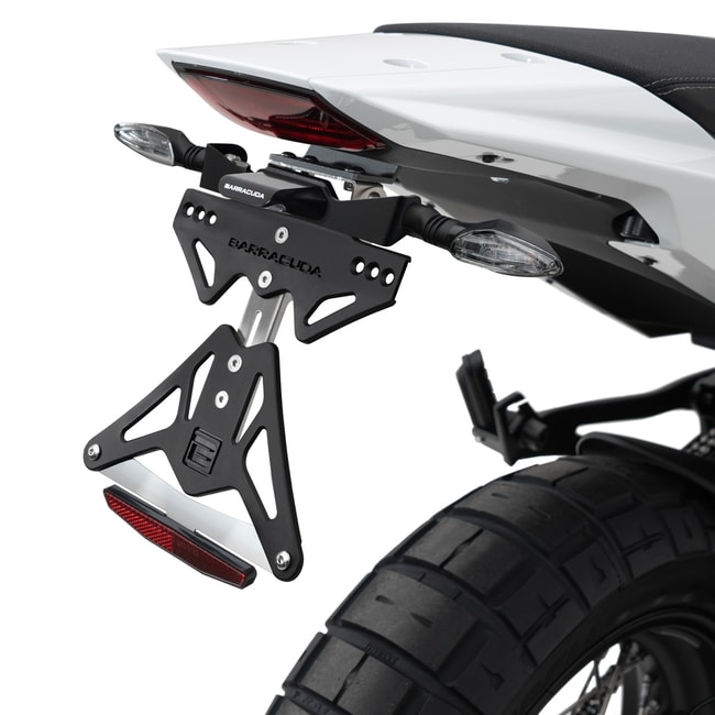 Barracuda kentekenplaathouder voor Moto Morini X-Cape 649 2022-2023 specifiek voor originele richtingaanwijzers