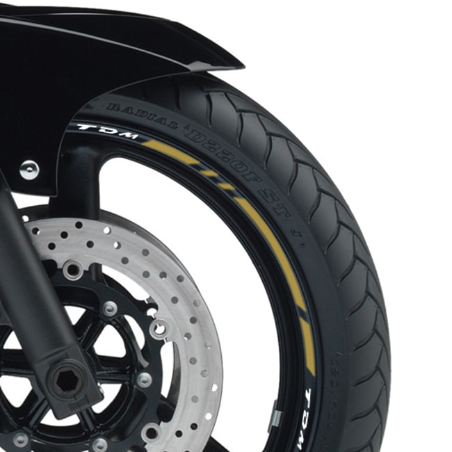 Cinta adhesiva para ruedas Yamaha TDM con logos