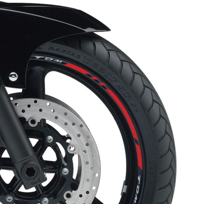 Cinta adhesiva para ruedas Yamaha TDM con logos
