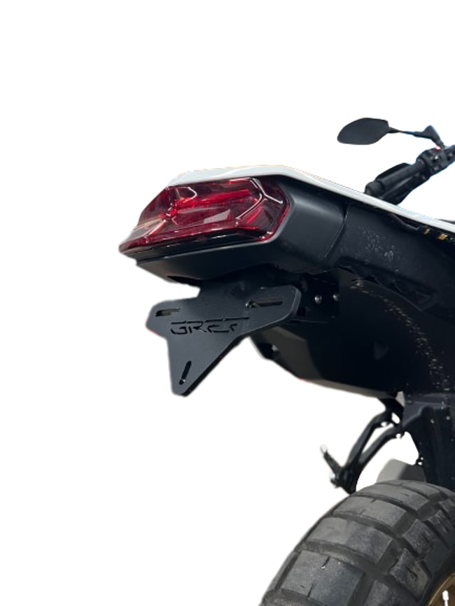 GREF license plate holder for Yamaha Tenere 700 2019-2024 (with flip-up button)