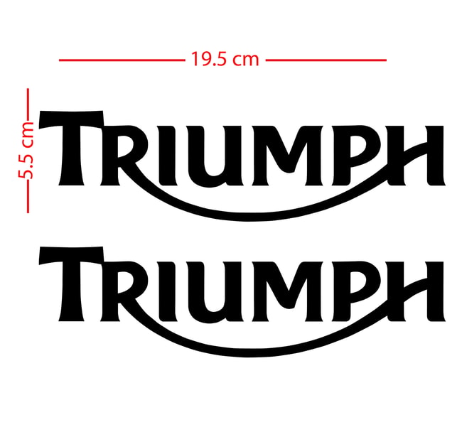 Triumph reservoir stickers