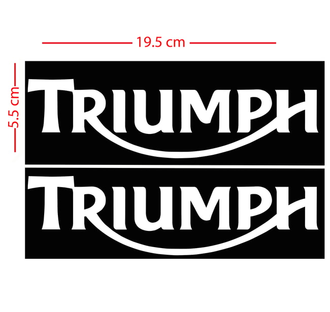 Triumph reservoir stickers