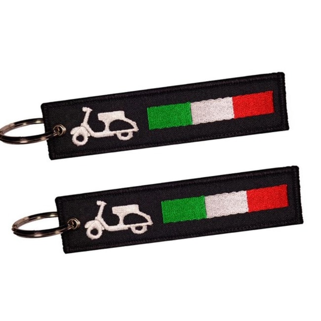 Porte-clés double face Vespa Italie (1 pièce)