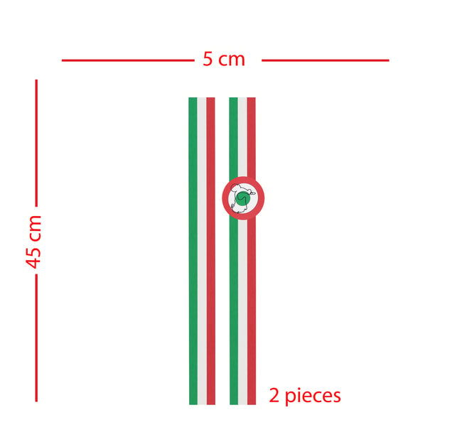 Streifen Aufkleber Kit für Piaggio Vespa (2 Stk.)