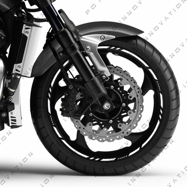 Cinta adhesiva para ruedas Yamaha V-Max con logos
