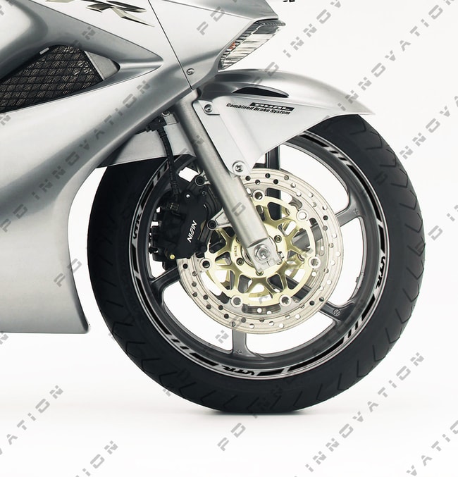 Honda VTR wheel rim stripes with logos