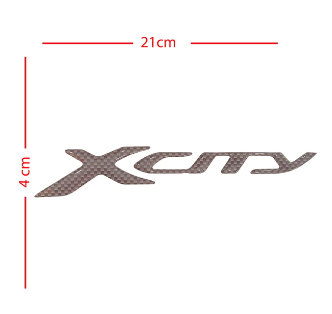 X-City 3D sticker carbon