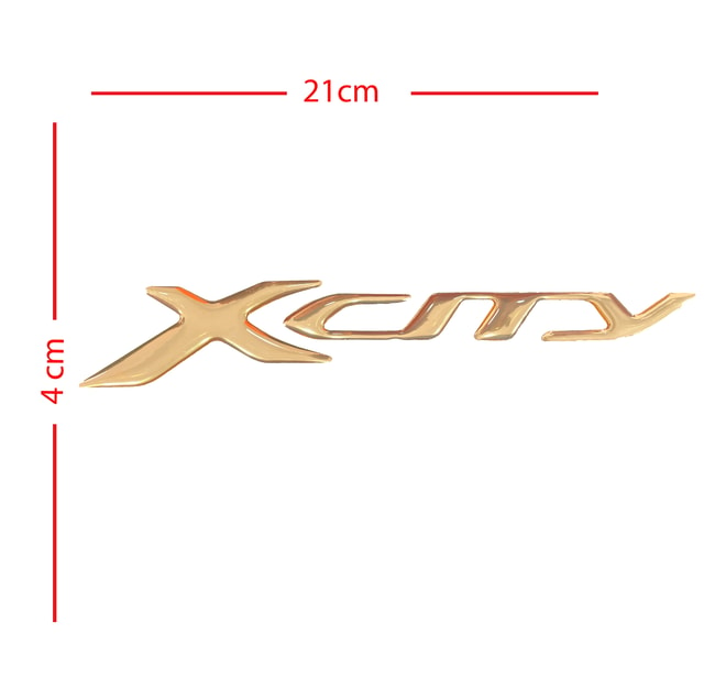 X-City 3D-klistermärke guld