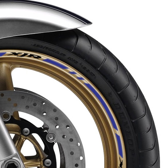 Cinta adhesiva para ruedas Yamaha XJR con logos