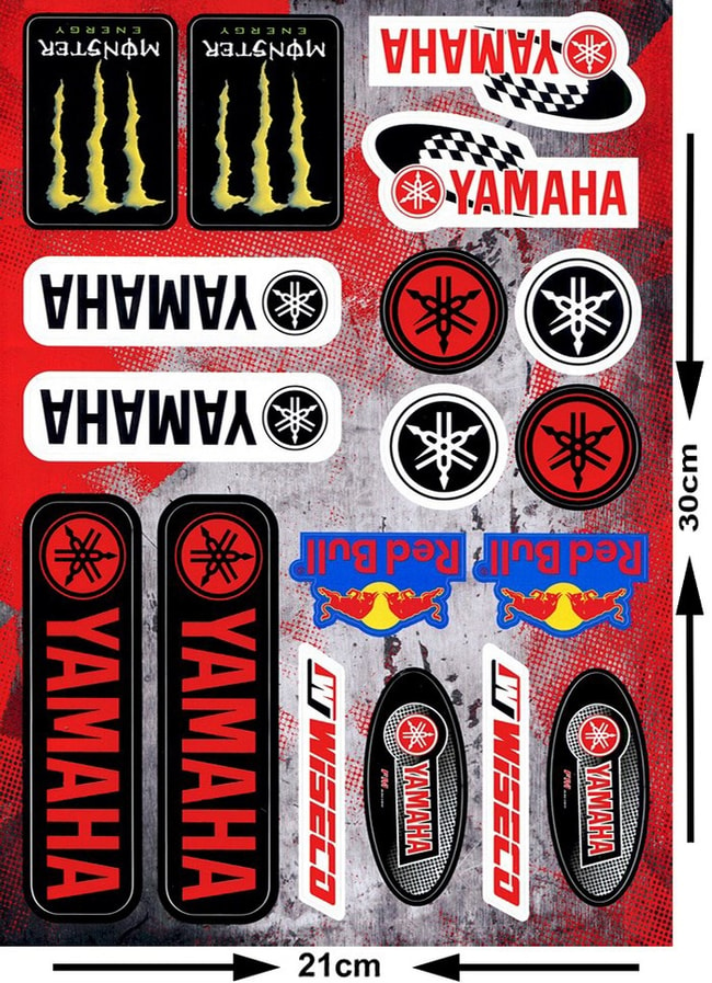 Set de autocolante Yamaha (18 buc.)