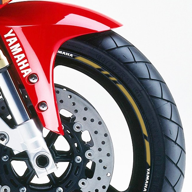 Yamaha wheel rim stripes with logos