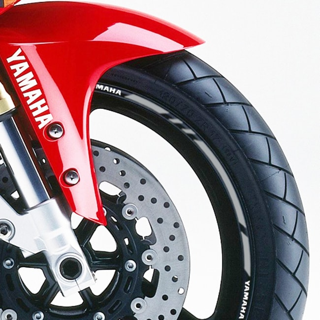 Yamaha wheel rim stripes with logos