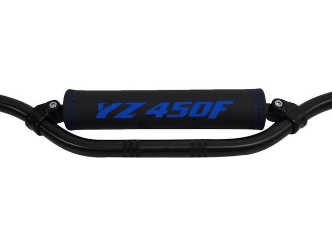 Almofada de barra transversal para YZ450F preta com logotipo azul