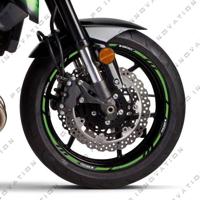 Strisce ruote Kawasaki Z800 con logo