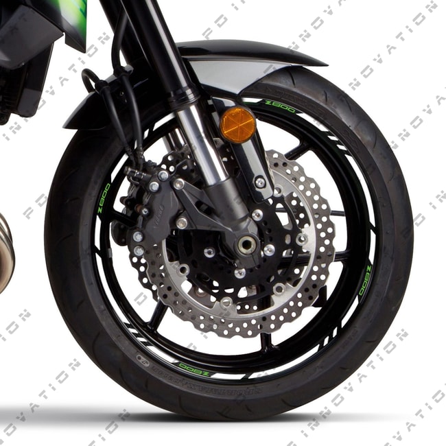 Cinta adhesiva para ruedas Kawasaki Z800 con logos