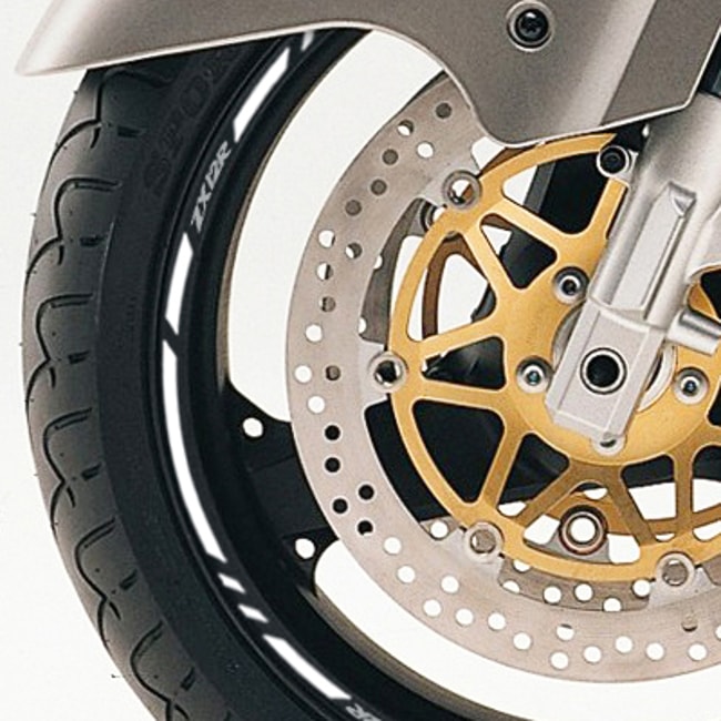 Cinta adhesiva para ruedas Kawasaki ZX-12R con logos