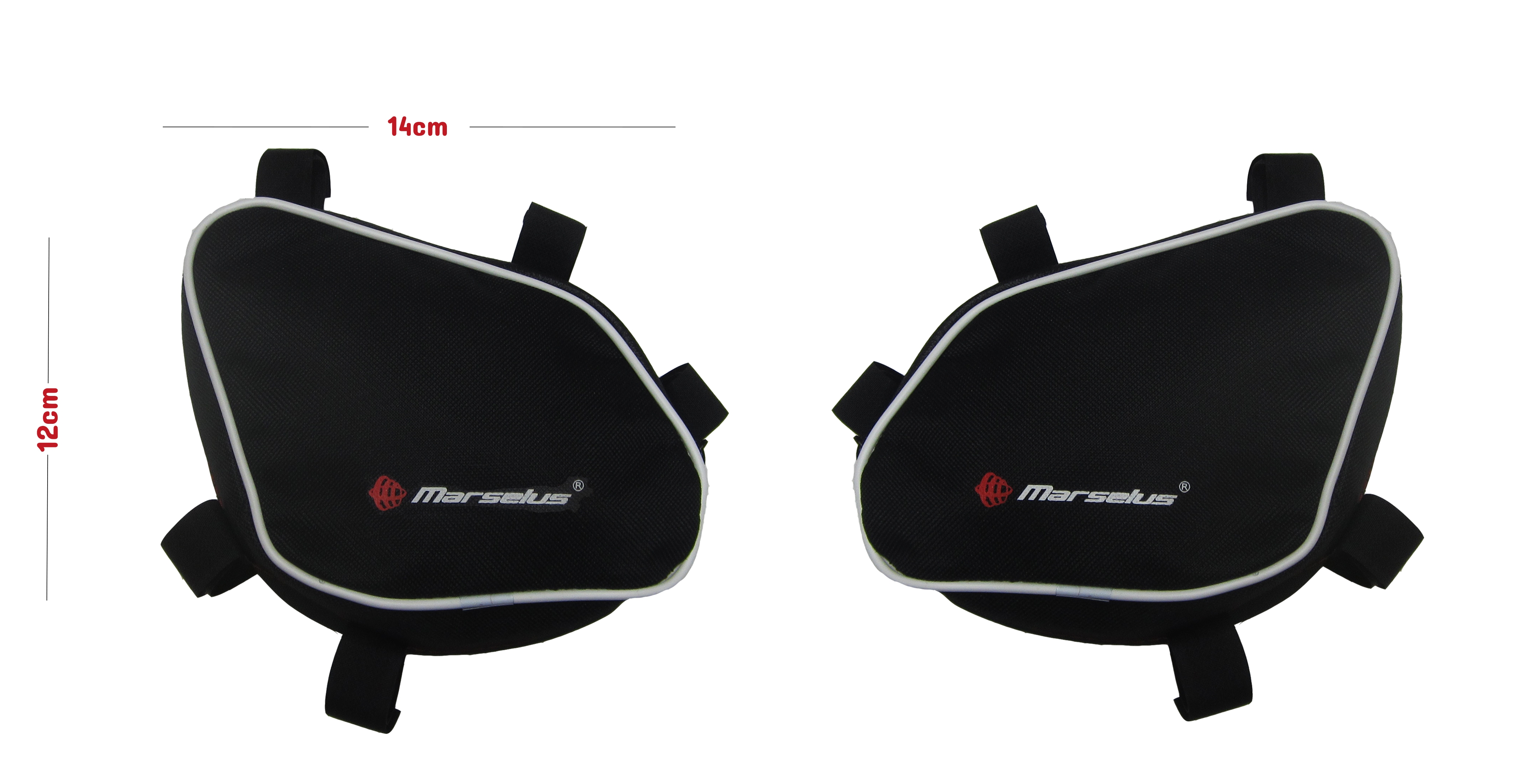 Universal crash bar bags 14 x 12 cm