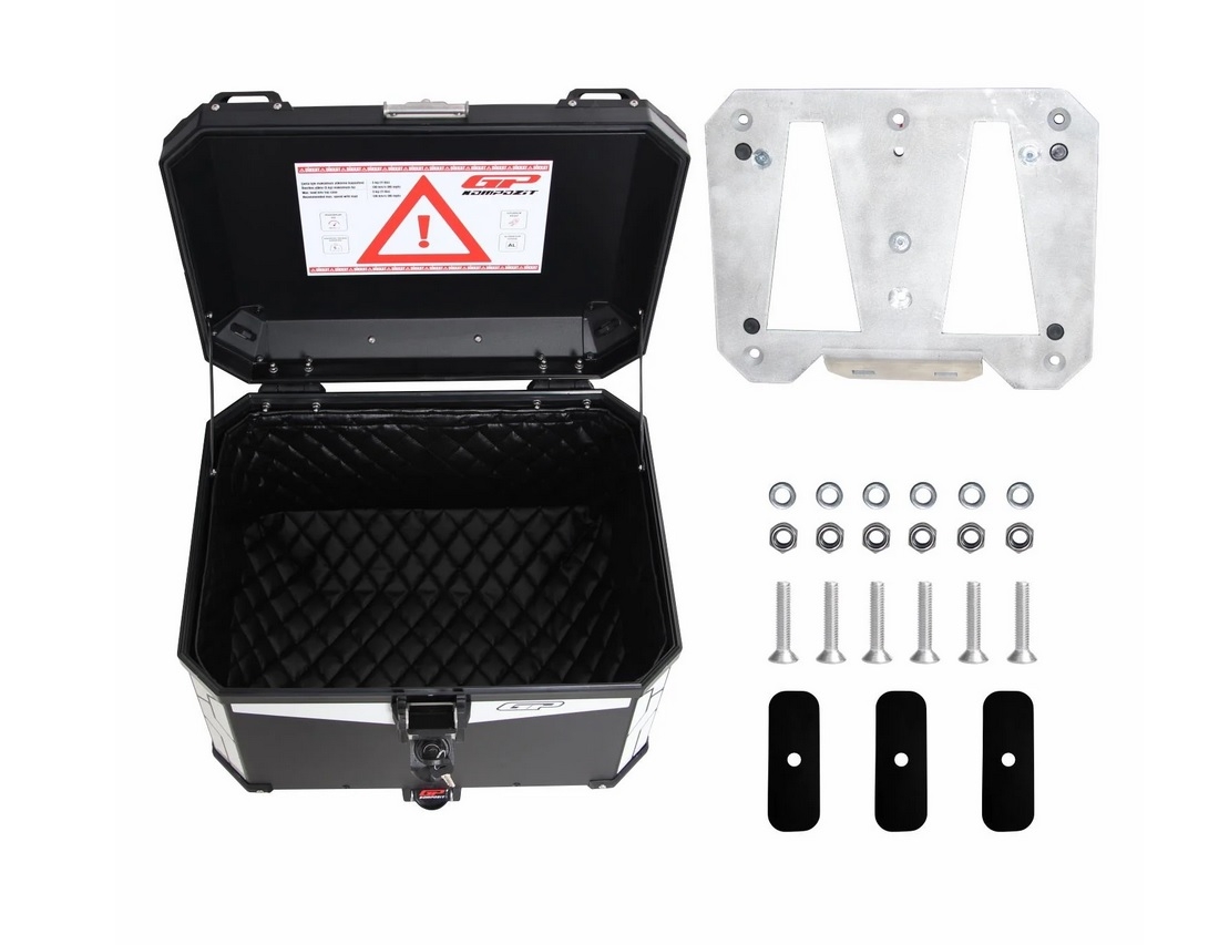 GPK universal aluminum top case 57lt black