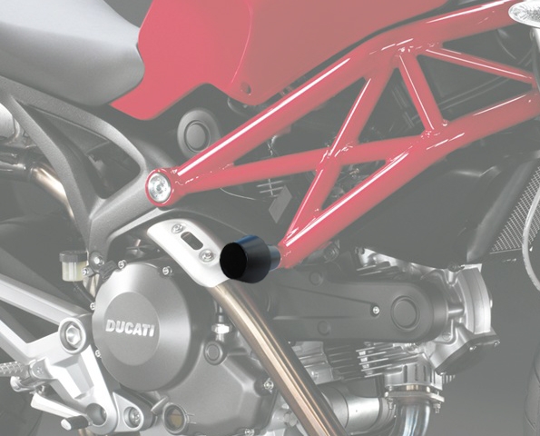 Frame crash pads compatible with Ducati Monster 696 796 795