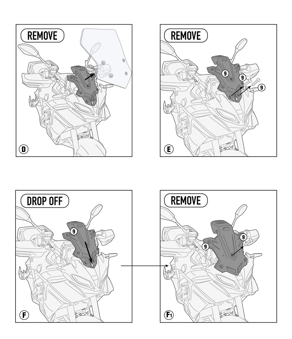 Cockpit GPS bracket for Yamaha Tracer 9 / GT 20212023