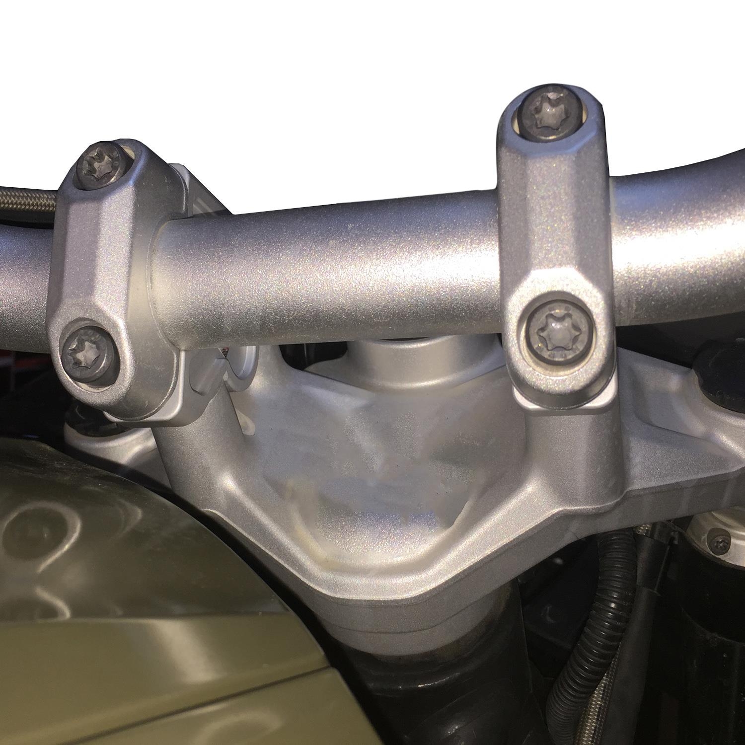 GPK handlebar risers for BMW R1200GS LC / R1250GS 20132023 silver