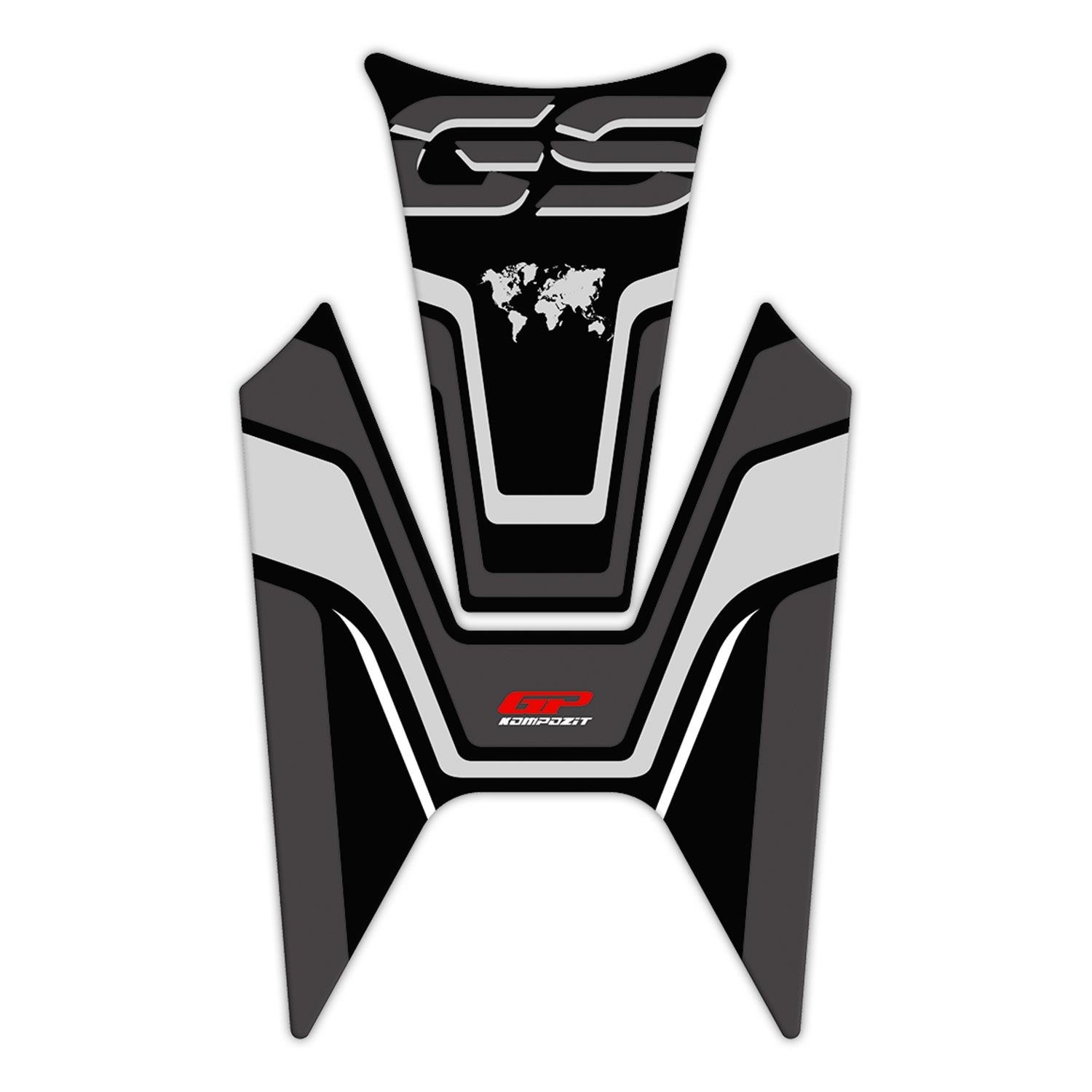 Protezione Serbatoio Compatibile Con BMW R 1200 GS / R / RS/ GS, R 1250 R Zaddox Nero A153252 0