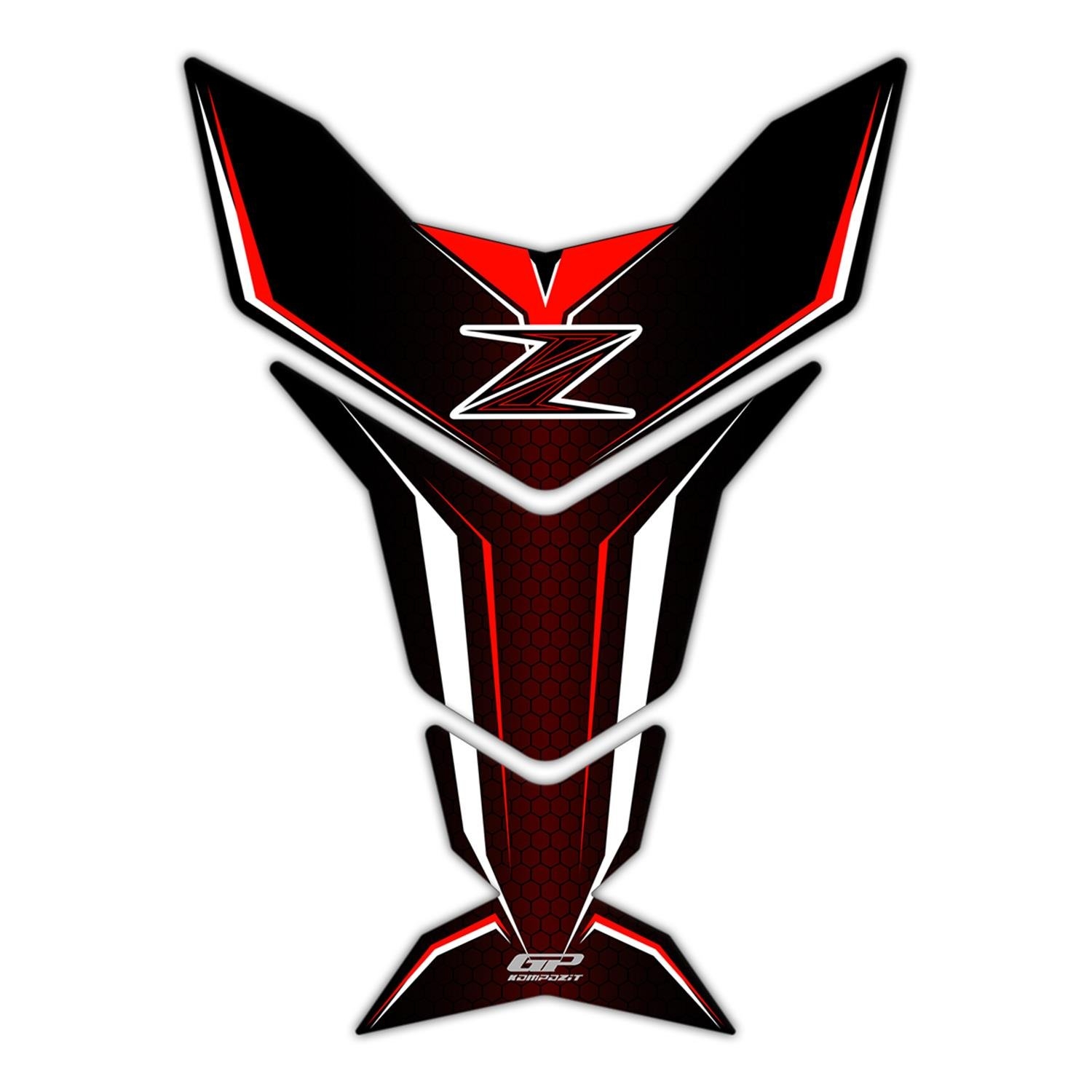 Tankpad Aus Kunstharz Für Kawasaki Z1000 - 3D Effekt Gold