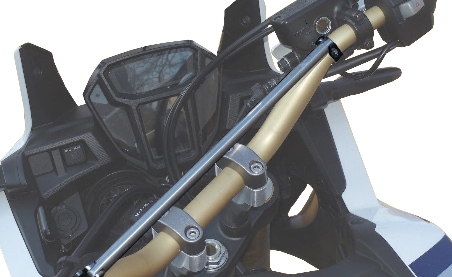 Motorcycle Accessories handlebar crossbar silver