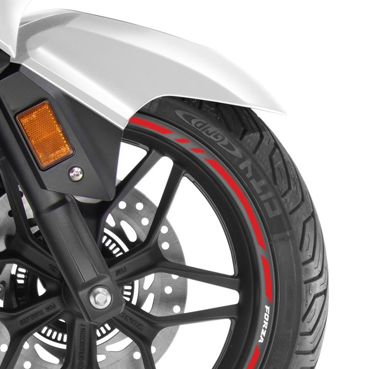 Honda Forza wheel rim stripes with logos