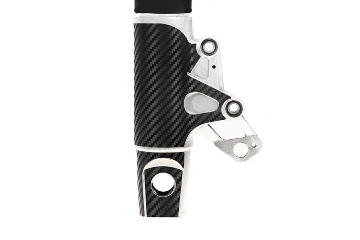 Carbon fork tube cover for BMW R1150GS '99-'06