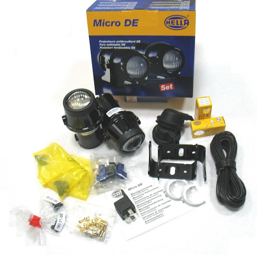 Fog lights kit with crash bar brackets for Honda XRV750 Africa Twin '93-'00