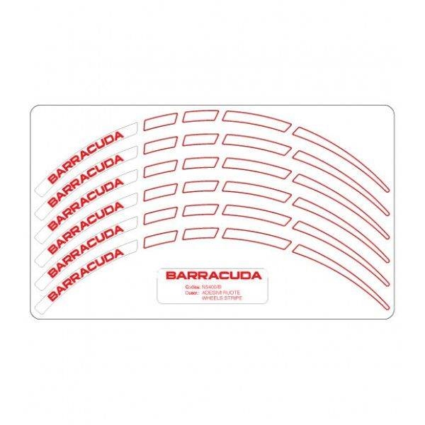 Barracuda wheel rim tapes for motorcycle (white)