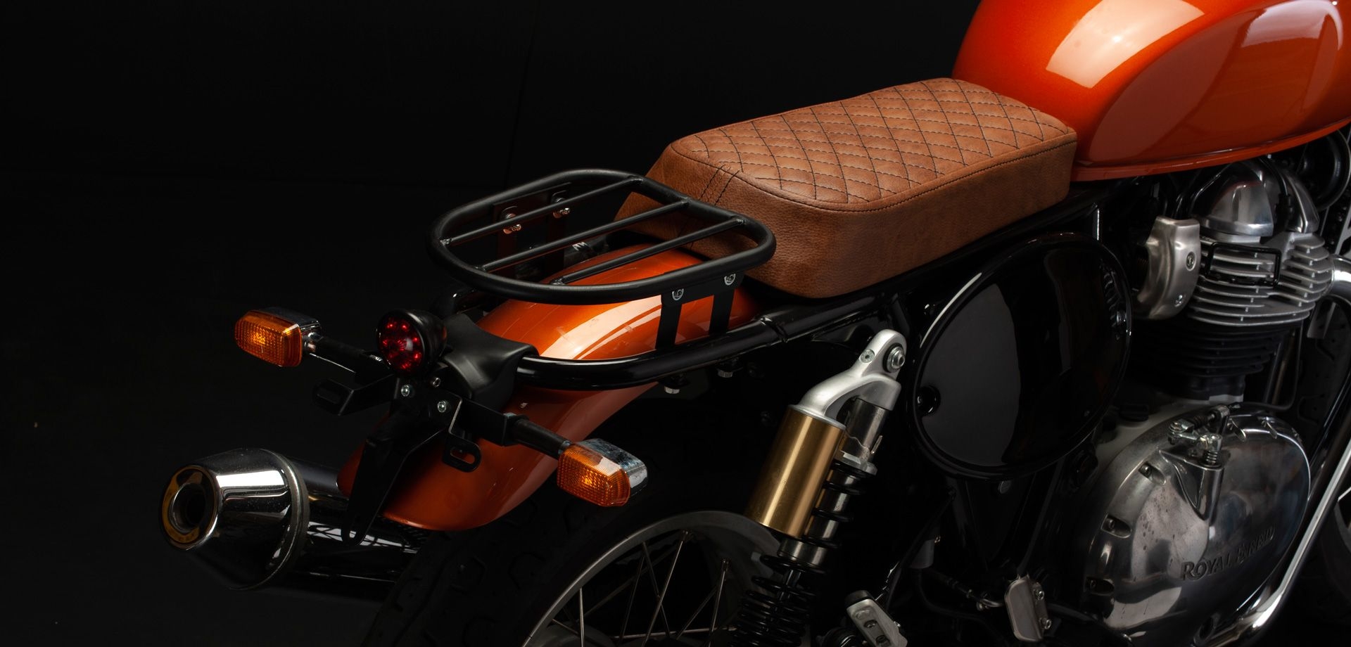 Scrambler / Cafe Racer luggage rack for Royal Enfield Interceptor 650