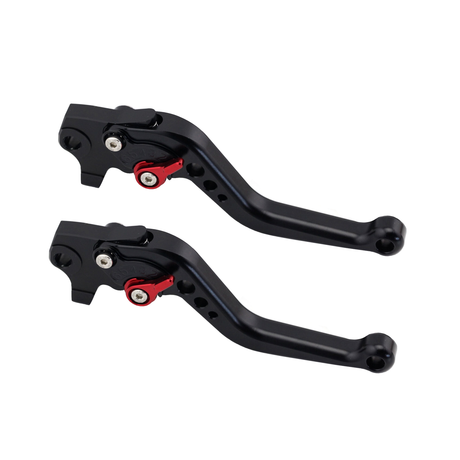 RR Racing adjustable levers for Yamaha NMAX 125 / 155 black-red
