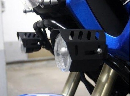 Auxiliary light covers for Yamaha XT1200Z Super Tenere black