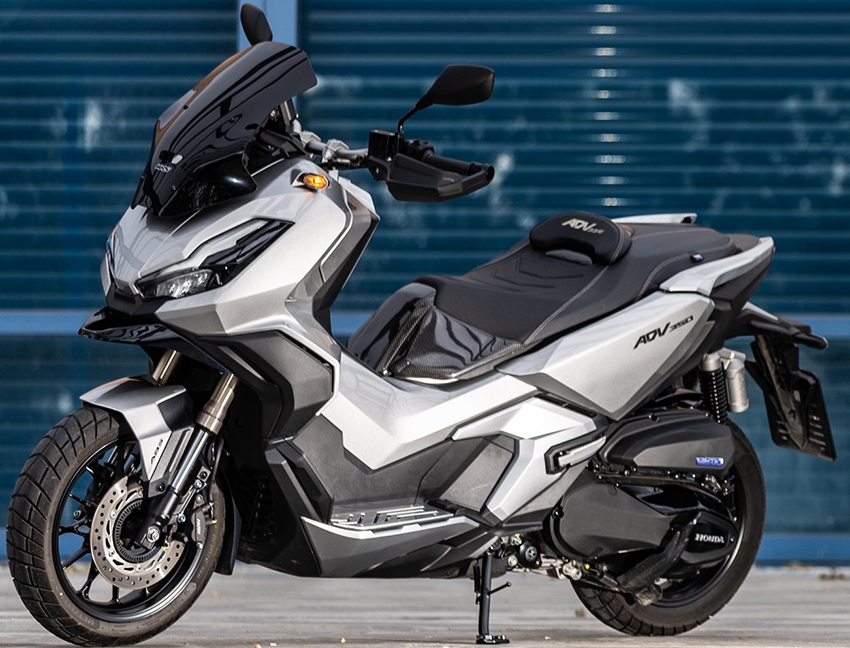 Schutzrohr Abdeckung Für Honda ADV350 2021-2025 - Aluminium Endkappe In Silber