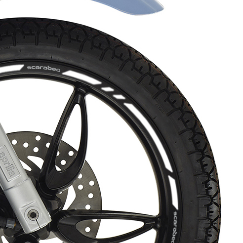 Aprilia Scarabeo wheel rim stripes with logos
