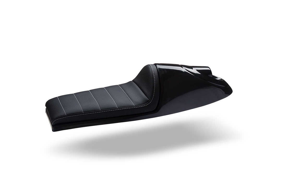 "Long Classic A" Universal Cafe Racer seat (black)